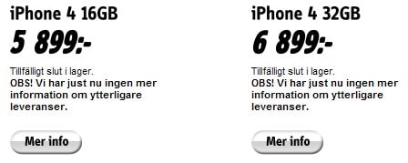 Allt annat än välfyllt lager hos Comviq